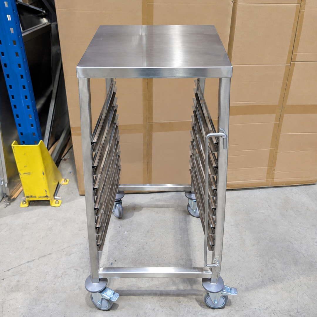 Gastronorm Pan Trolley - 6 Layer with Soild Table Top