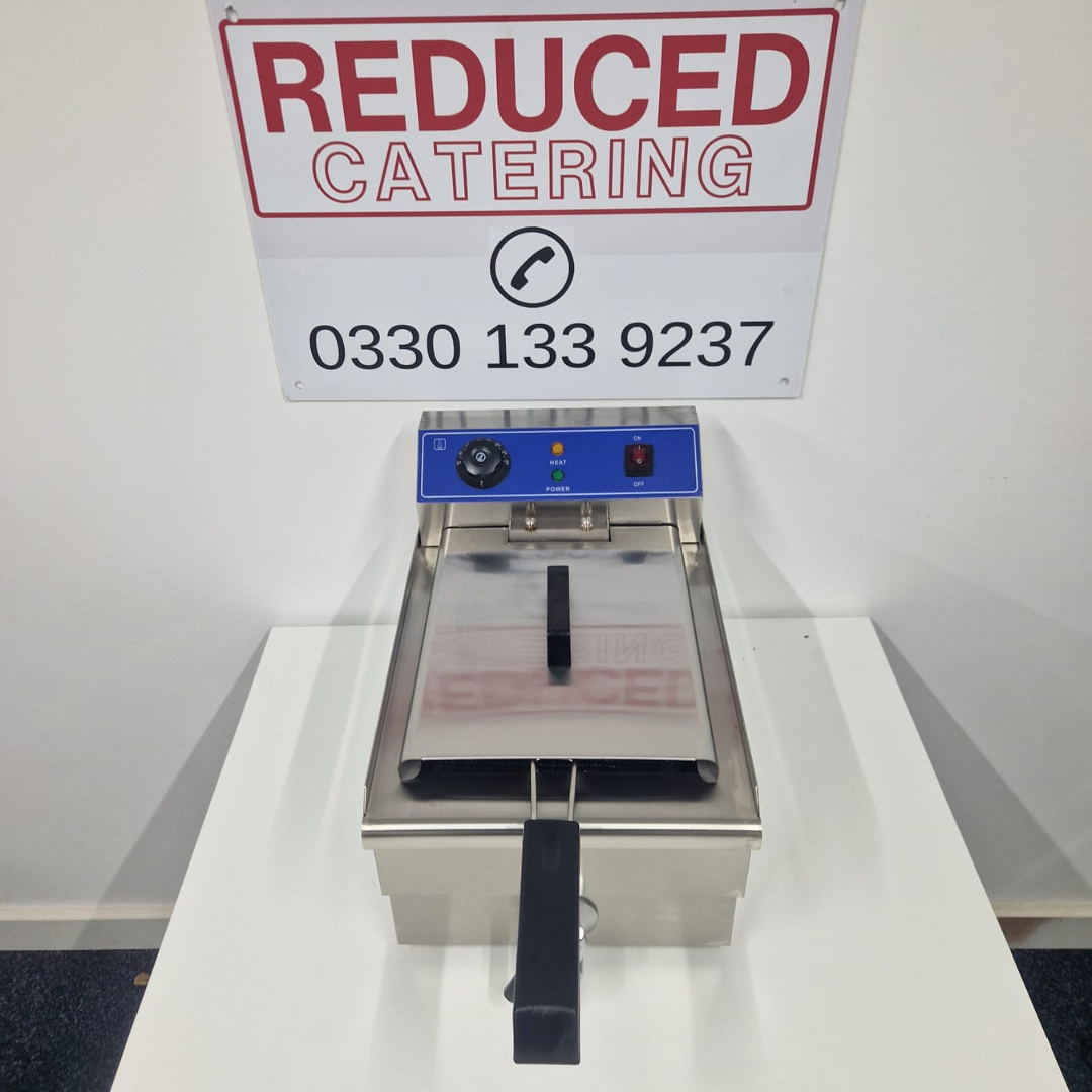 Cheftek Single Electric Fryer With Tap - 10L