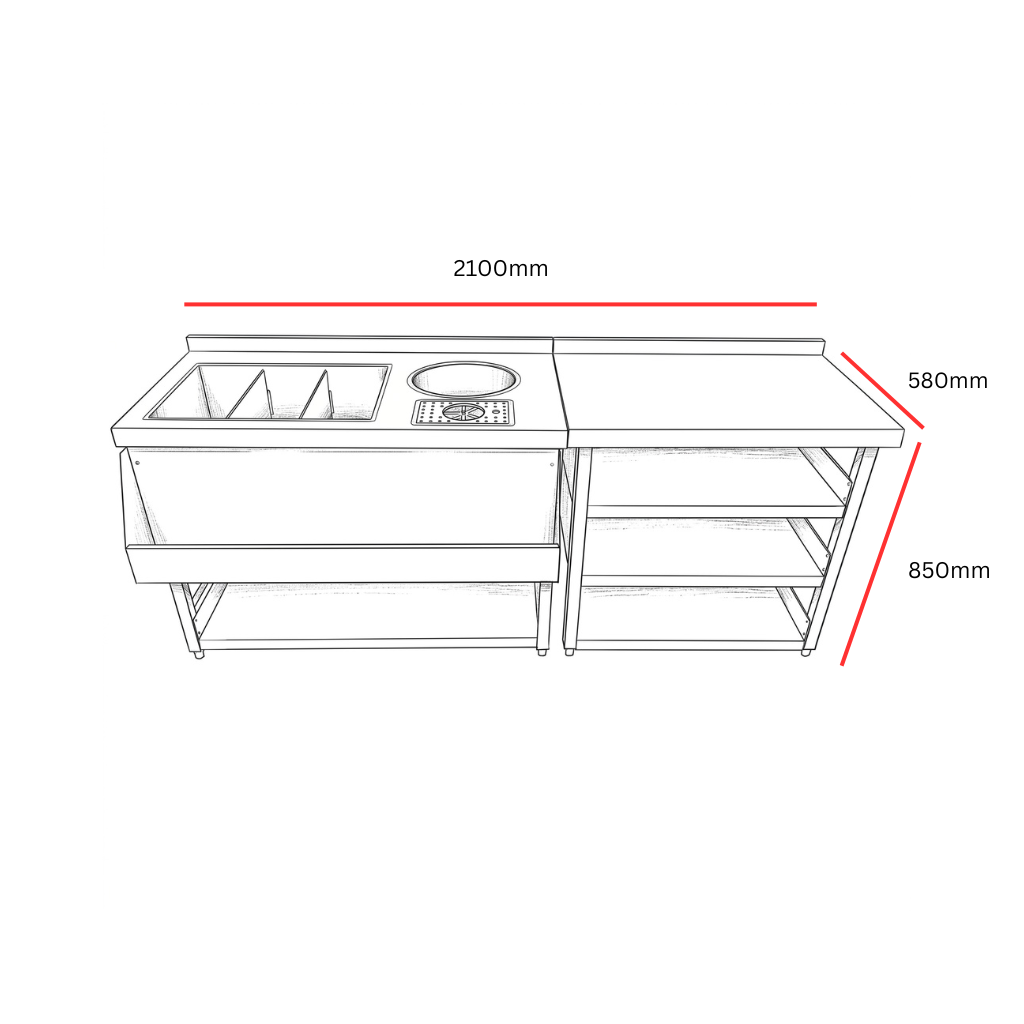 1200 Cocktail Bar and 900mm Table Package