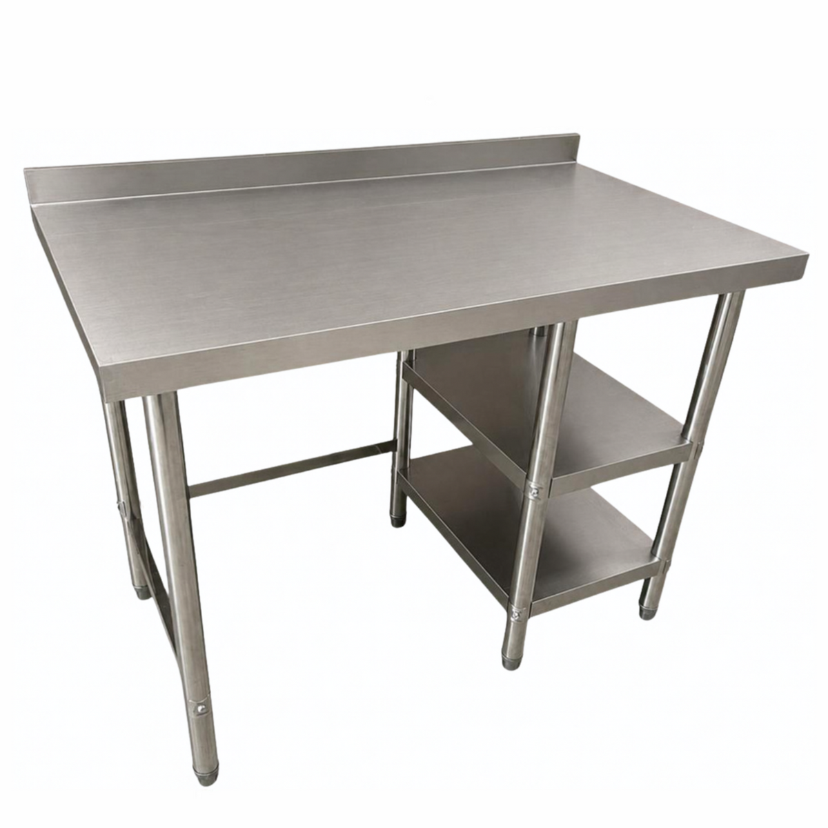 Standard Duty Stainless Steel Table with Void & 2x undershelves - 1200x700x900mm
