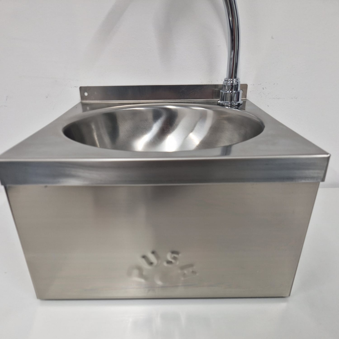 Knee Operated Hand Wash Sink - Front Push Panel
