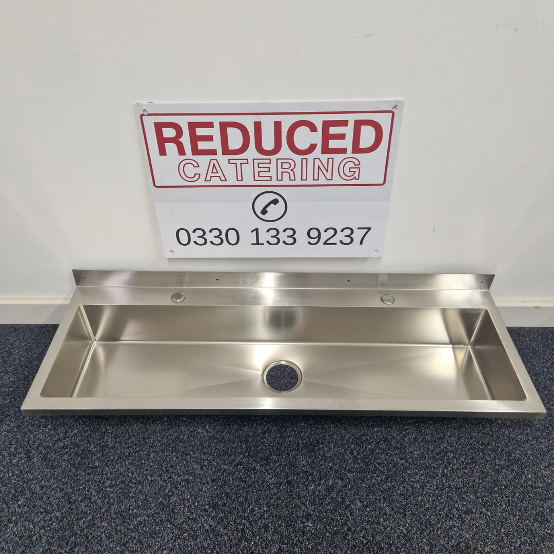 1200mm Stainless Wash Trough Sink - Wall Hung