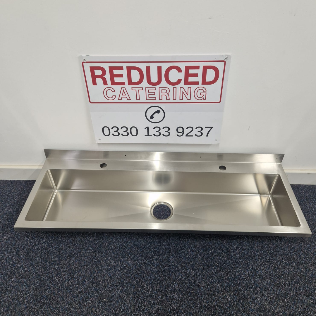 1200mm Stainless Wash Trough Sink - Wall Hung