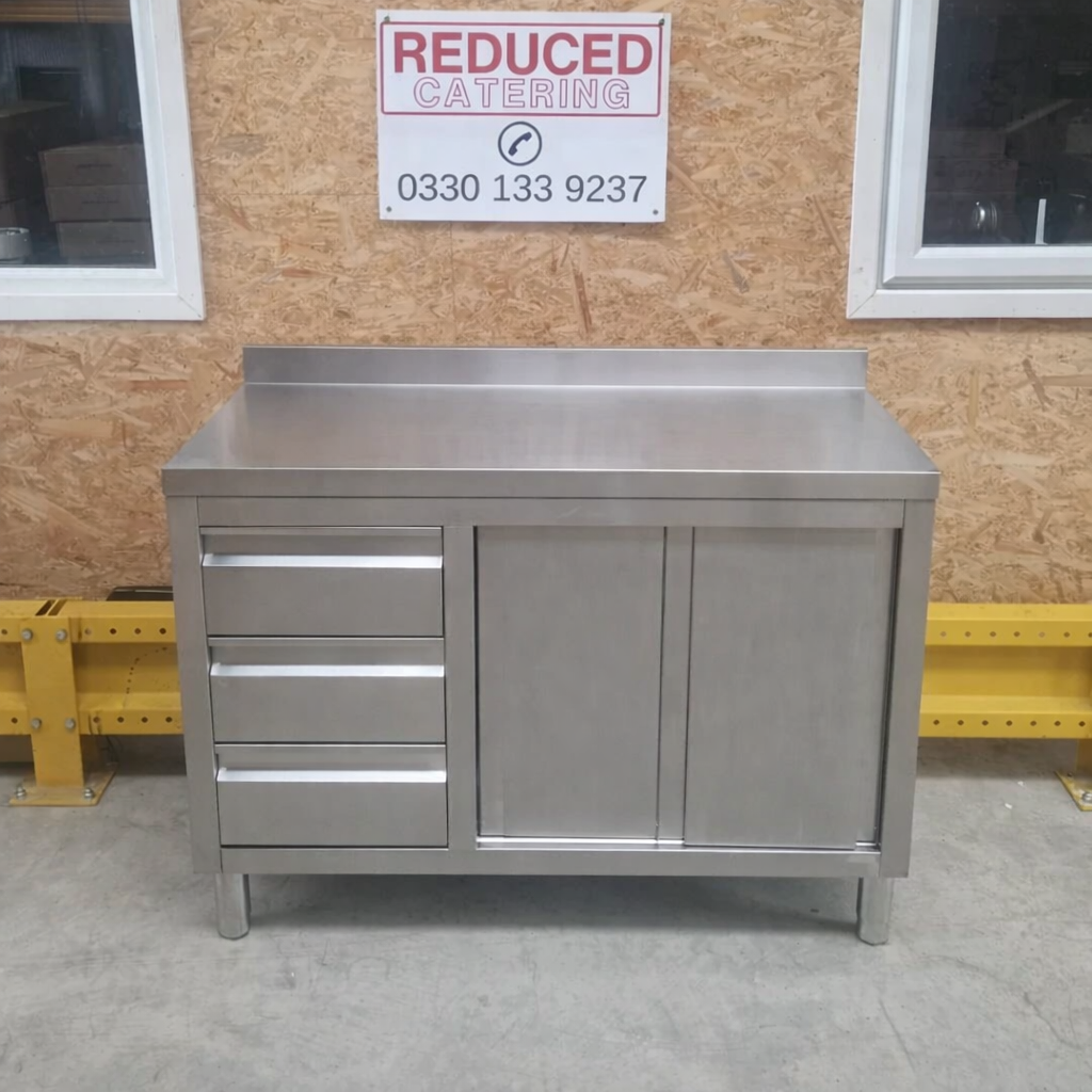 Stainless Steel Cupboard With Drawers - 1200x600mm