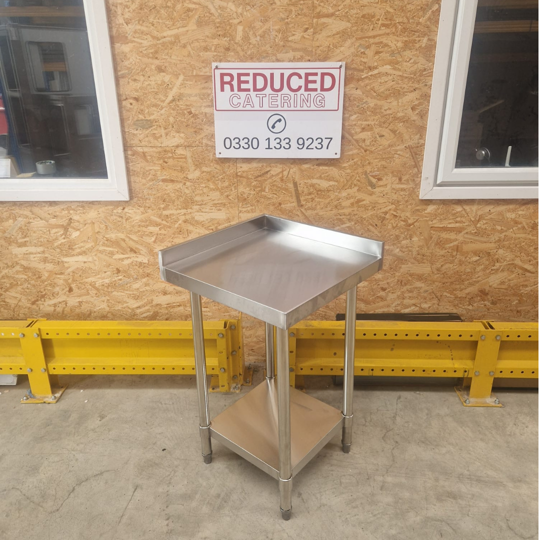 Heavy Duty Corner Stainless Steel Table 700x700mm