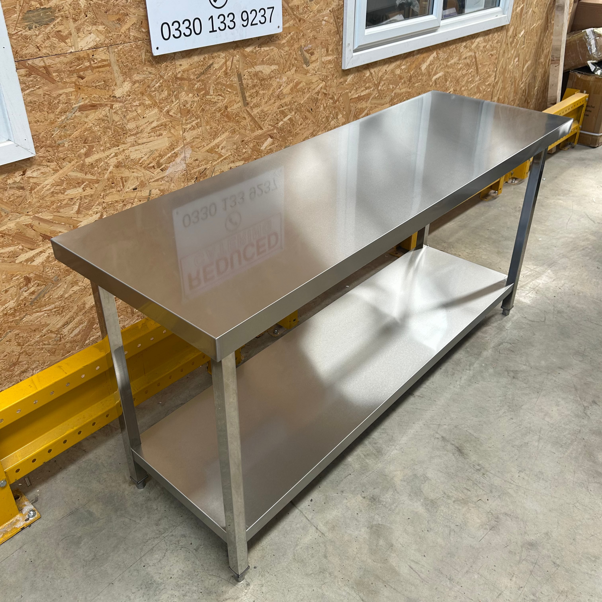 Stainless Steel Centre Table - 1800x600x900mm