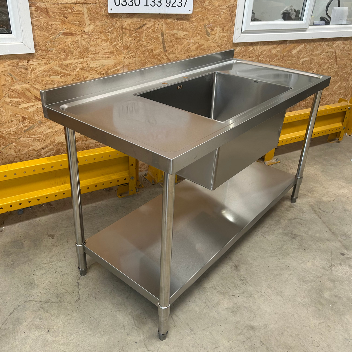 Commercial Pot Wash Sink - 1500x700x900mm - Single Bowl