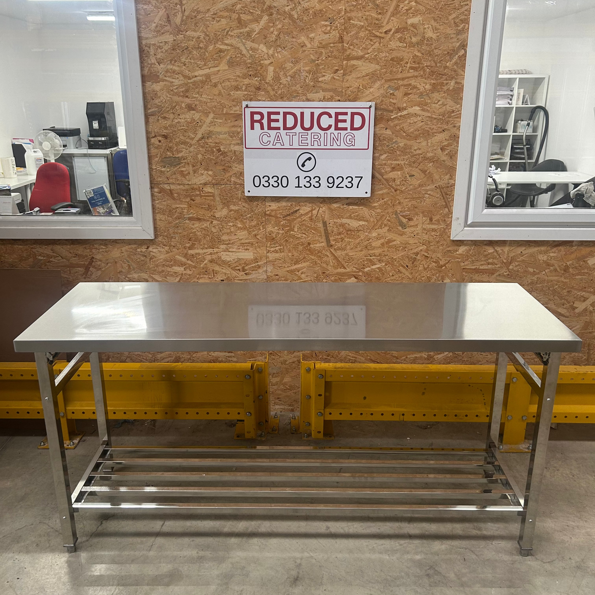 Stainless Steel Folding Table 1800x600x900mm