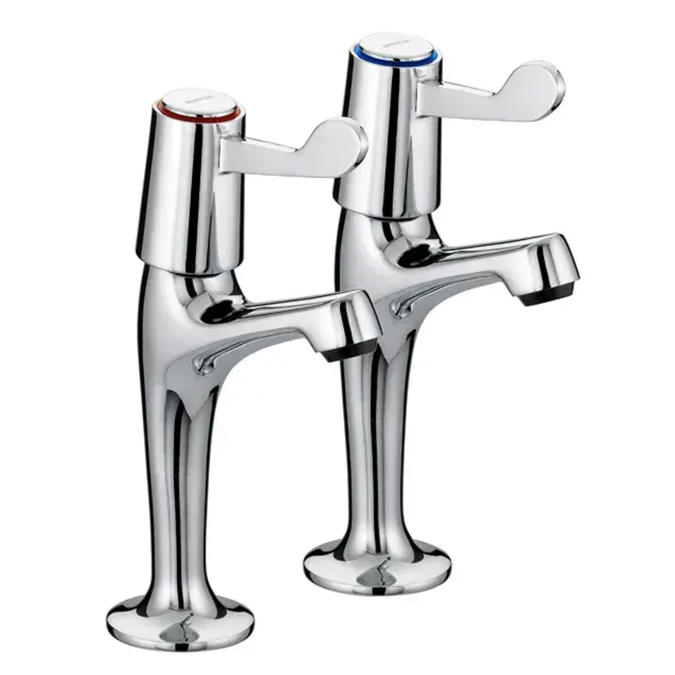 Set of High Neck Pillar Taps