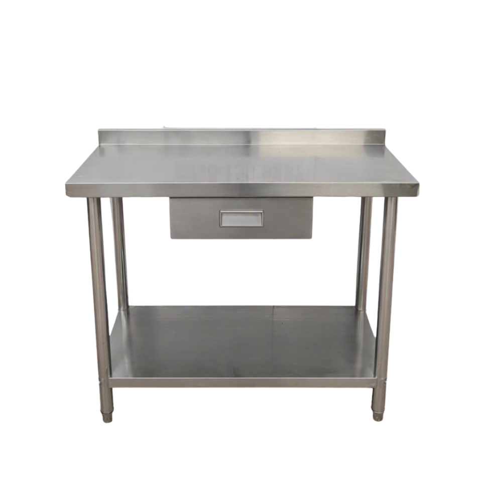 Stainless Steel Table with Drawer - 1000x600mm