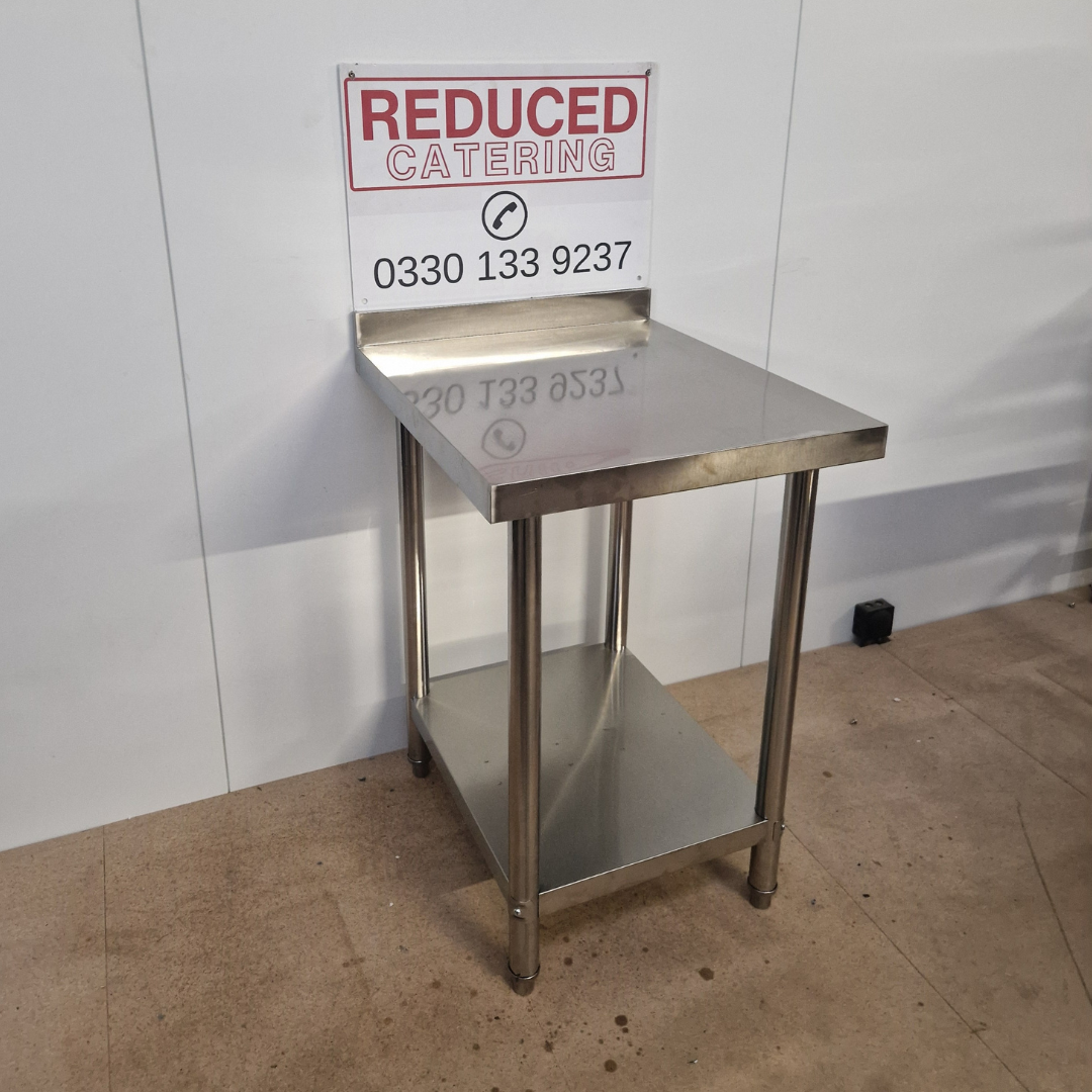 Stainless Steel Wall Prep table - 600x600x900mm (WxDxH)