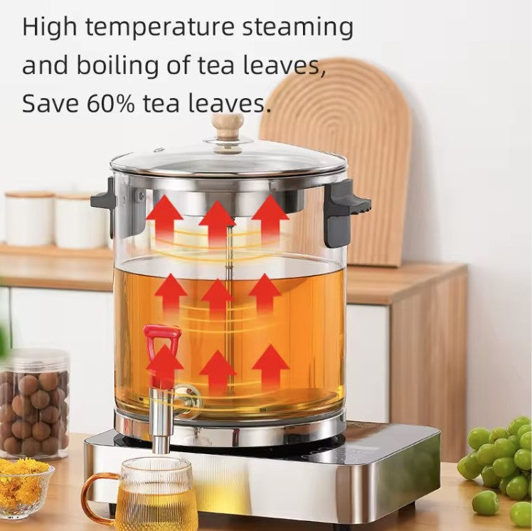 Tea Boiler with steam strainer
