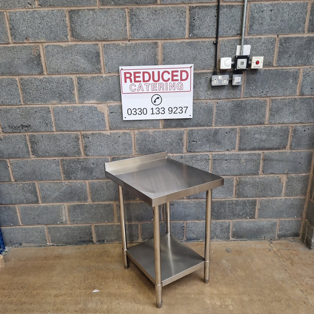 Stainless Steel Wall Prep table - 600x600x900mm (WxDxH)