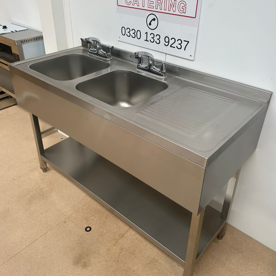 1400mm Double Bowl Sink - left Hand Bowls