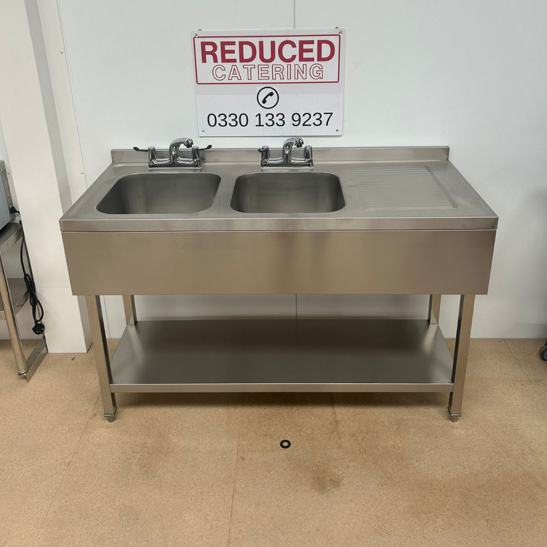 1400mm Double Bowl Sink - left Hand Bowls