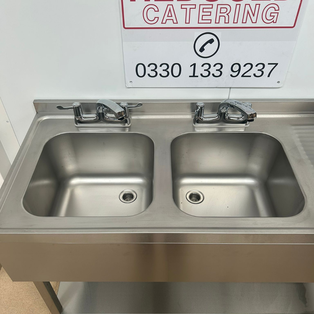 1400mm Double Bowl Sink - left Hand Bowls