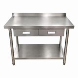 Stainless Steel Table with Drawers - 1200x600mm