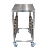 Gastronorm Pan Trolley - 6 Layer with Soild Table Top