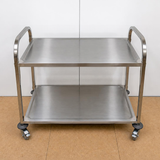 Stainless Steel Serving Trolley - 2 Tier - 950x500x950mm (LxWxH)