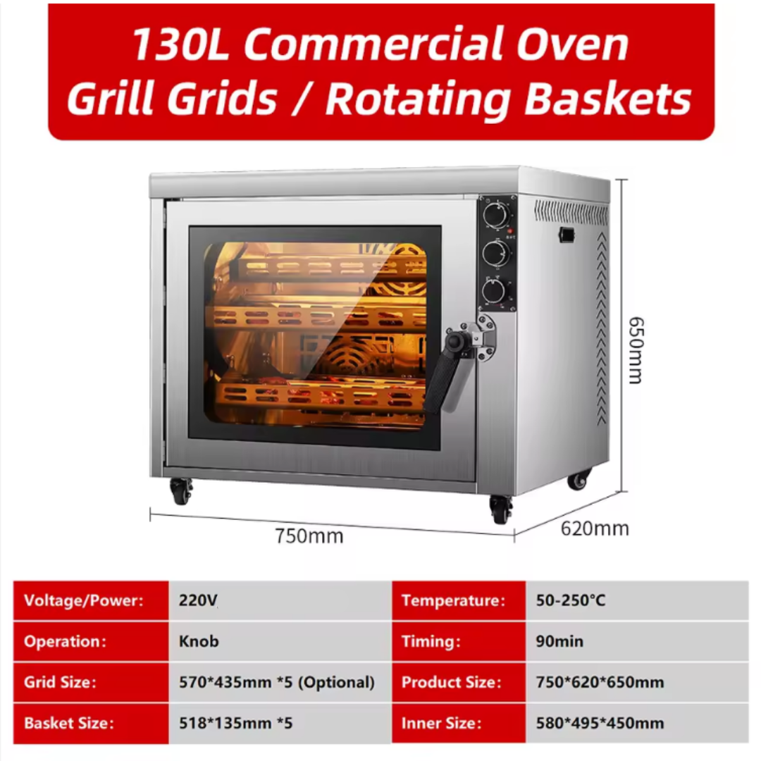 Chef Air Convection Oven - 130 Litres Capacity - Includes rotisserie