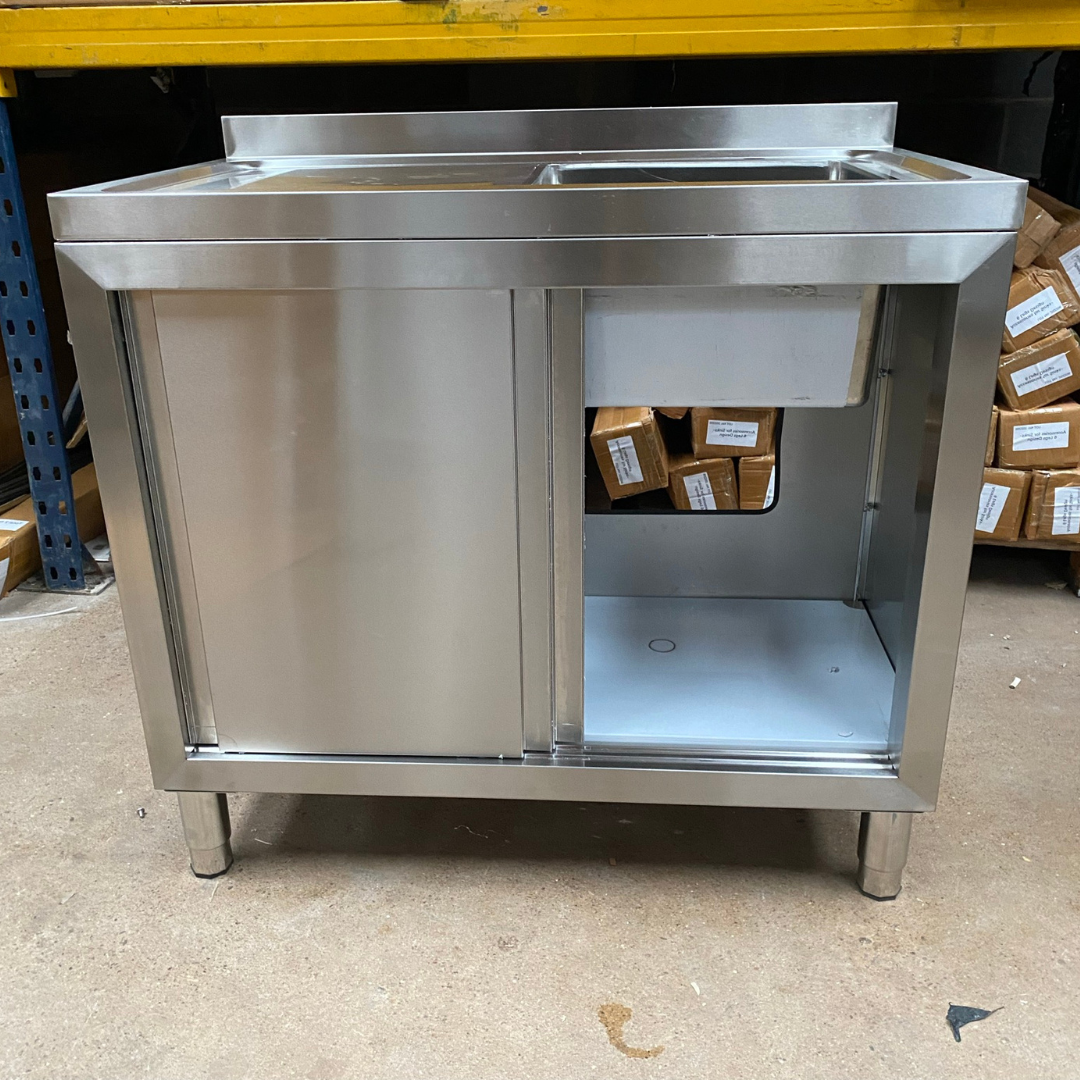 Single Bowl Sink Cupboard - 1000mm- Left Hand Drainer