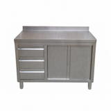 Stainless Steel Cupboard With Drawers - 1200x600mm