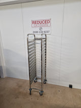 Gastronorm Pan Rack Trolley - 15 Layer for 1/1 Gastro