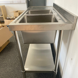 1500mm Double Bowl Sink - Left Hand Drainer