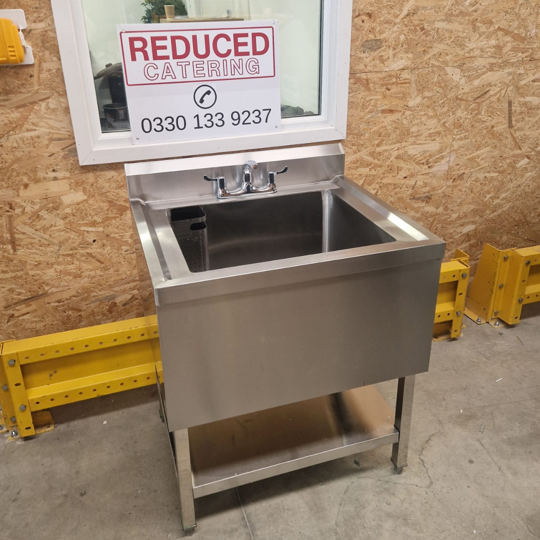 Pan Wash Single Bowl Sink - 800x700x850mm (WxDxH)
