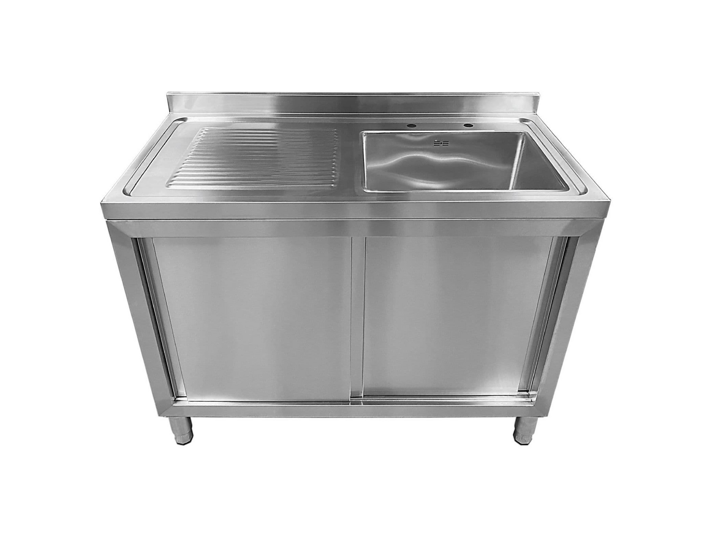 Single Bowl Sink Cupboard - 1200mm - With Left Hand Drainer