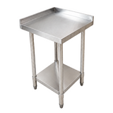 Heavy Duty Corner Stainless Steel Table 700x700mm