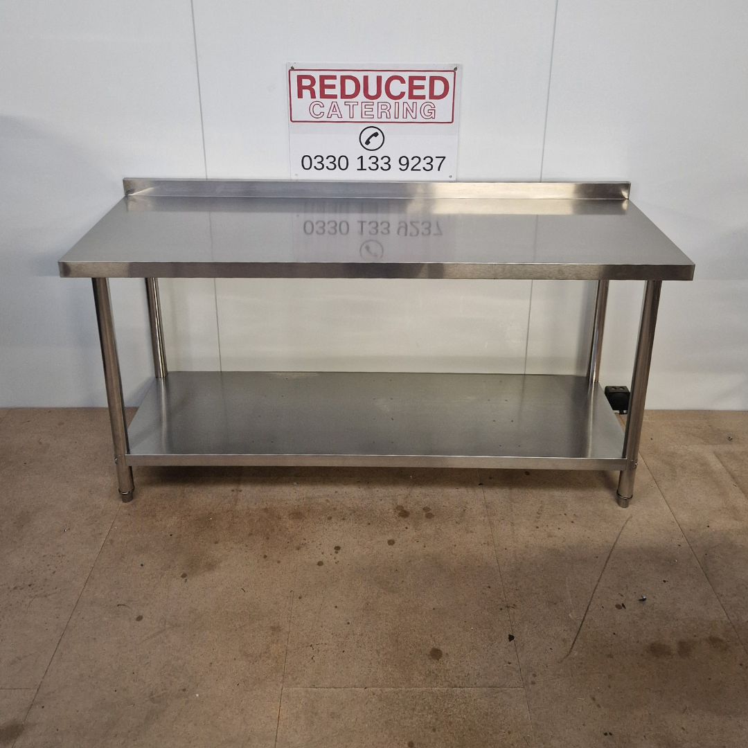 Stainless Steel Wall Prep table - 1800x600x900mm (WxDxH)