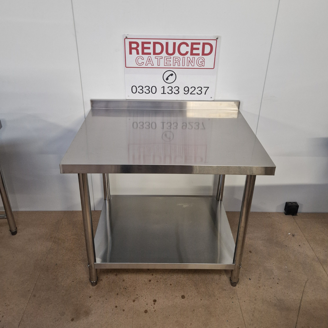 Standard Duty Stainless Steel Wall Prep table - 900x700x900mm (WxDxH)