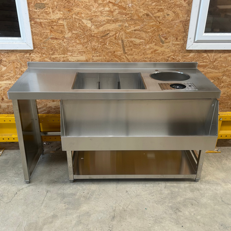 1500mm Cocktail Station With Ice well And Speed Rail