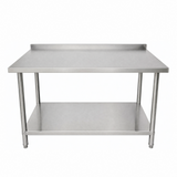 Stainless Steel Wall Prep table - 1200x600x900mm (WxDxH)
