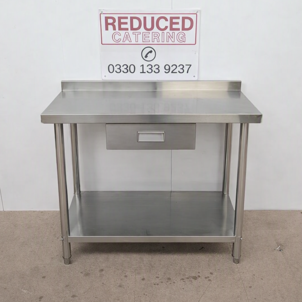 Stainless Steel Table with Drawer - 1000x600mm