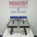 Cheftek 13+13L Double Electric Fryer With Tap