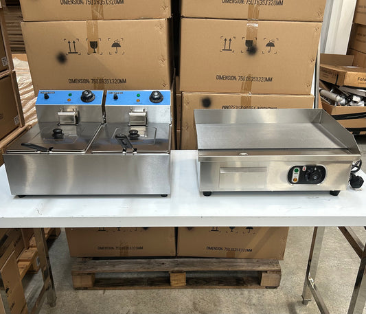 Cheftek Double Fryer & Griddle Multi-buy Deal