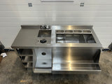 Deluxe Cocktail Station With Ice Well - 1500x580x850mm