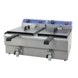Cheftek Double fryer 2x 16Litre Tanks