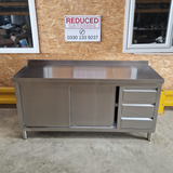 Stainless Steel Cupboard With Drawers - 1800x600mm