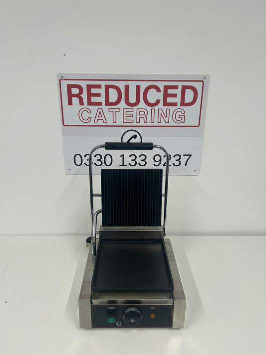 Panini Grill 305*400*210MM Top Grooved, Bottom Flat