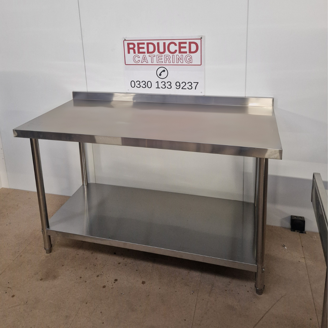 Stainless Steel Wall Prep table - 1500x600x900mm (WxDxH)