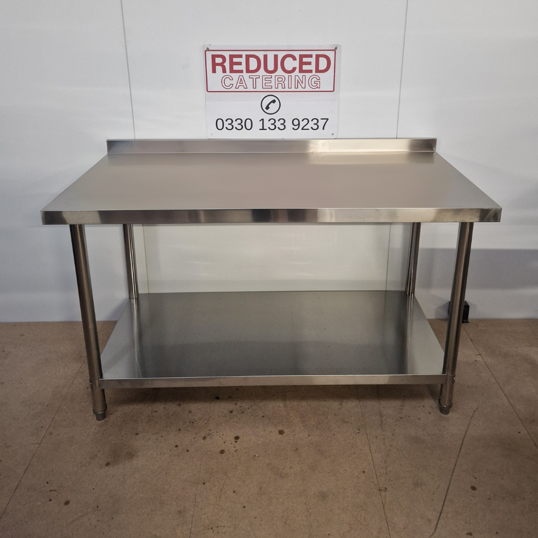 Stainless Steel Wall Prep table - 1500x600x900mm (WxDxH)
