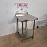 Stainless Steel Wall Prep table - 600x600x900mm (WxDxH)
