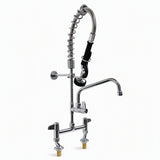 Heavy Duty Compact Commercial Pre-Rinse Spray Arm with 8" Bowl Filler – Twin Inlet – 630mm