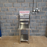 Stainless Steel Wall Prep table - 600x600x900mm (WxDxH) With Double Chefs Gantry